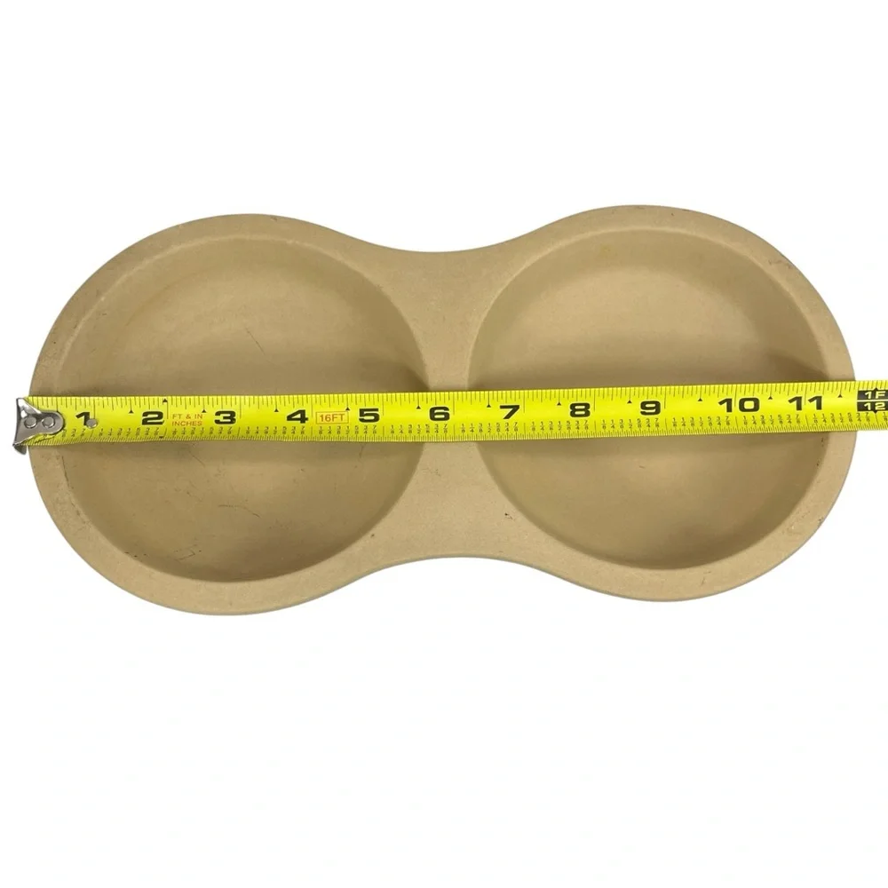 Pampered Chef Stoneware Microwave‎ Egg Cooker #5132 2-Well Egg Poacher USA